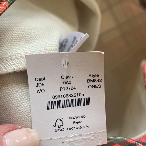 Jcrew tartan tote NWT - Picture 2 of 4